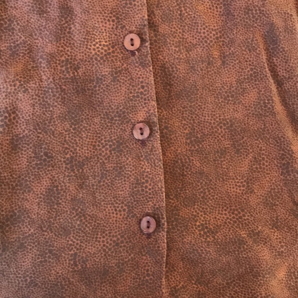 Vintage 1990s Marks & Spencer Brown Shirt Size 42. - Picture 3 of 6